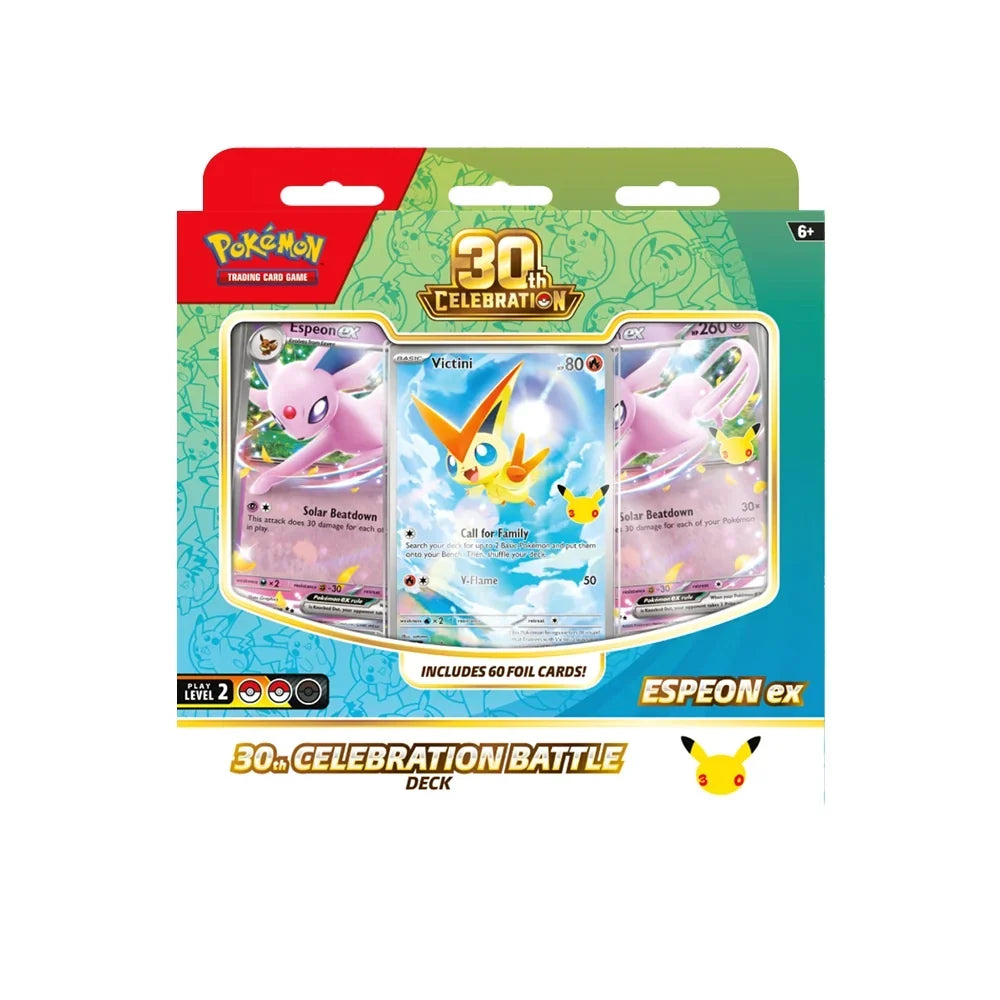 Pokémon TCG: 30th Celebration Battle Deck—Espeon ex (Pre-Order)