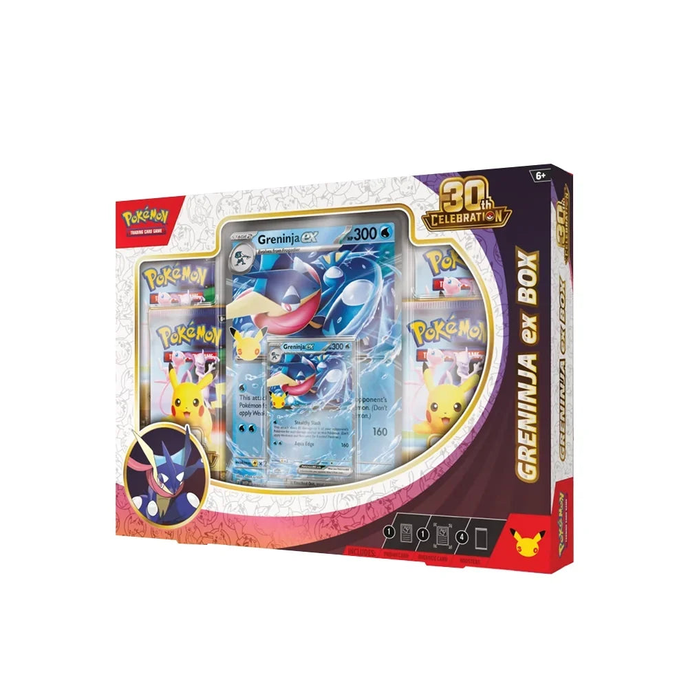 Pokémon TCG: 30th Celebration Pokémon ex Box—Greninja ex (Pre-Order)